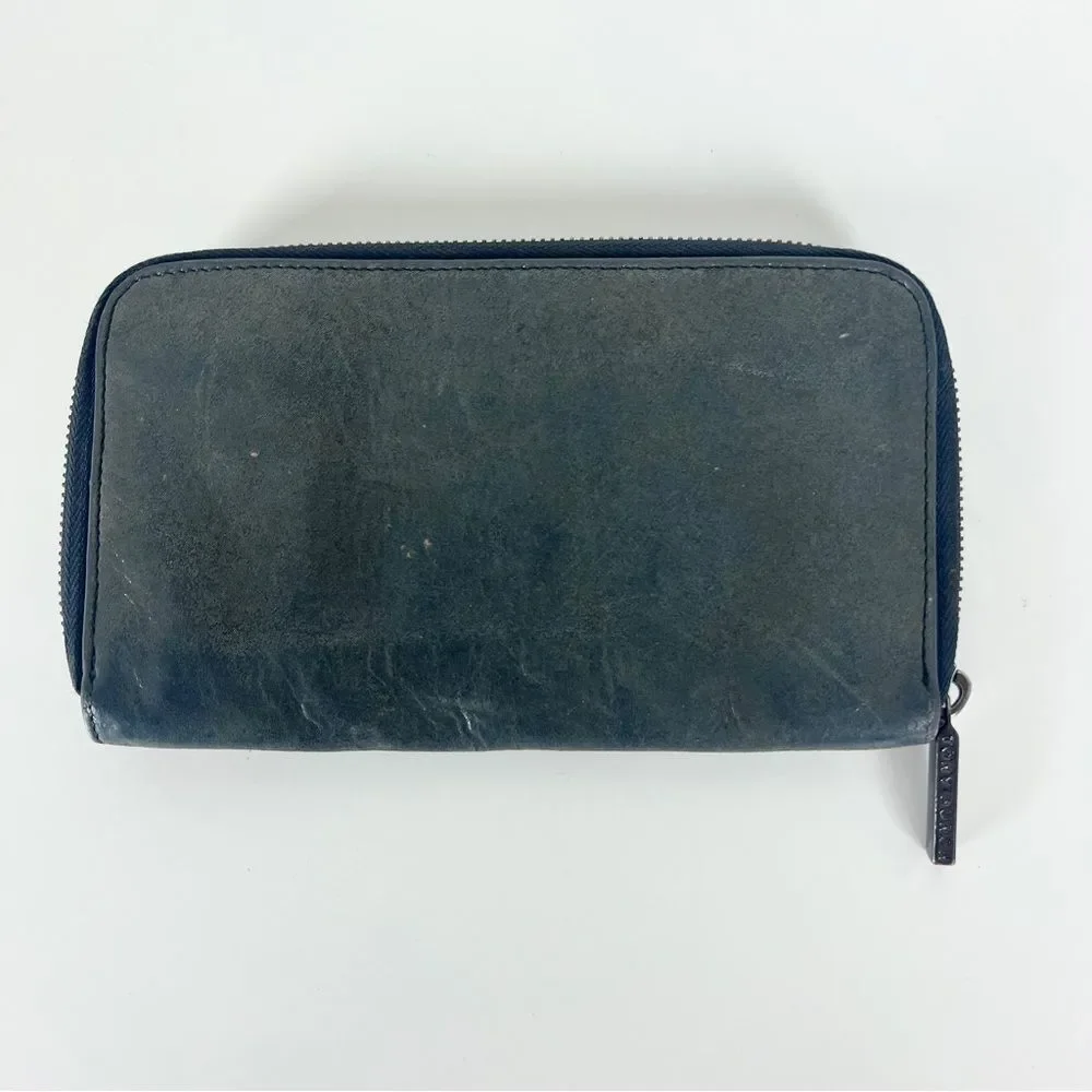 Tory Burch Grey Metallic Wallet
